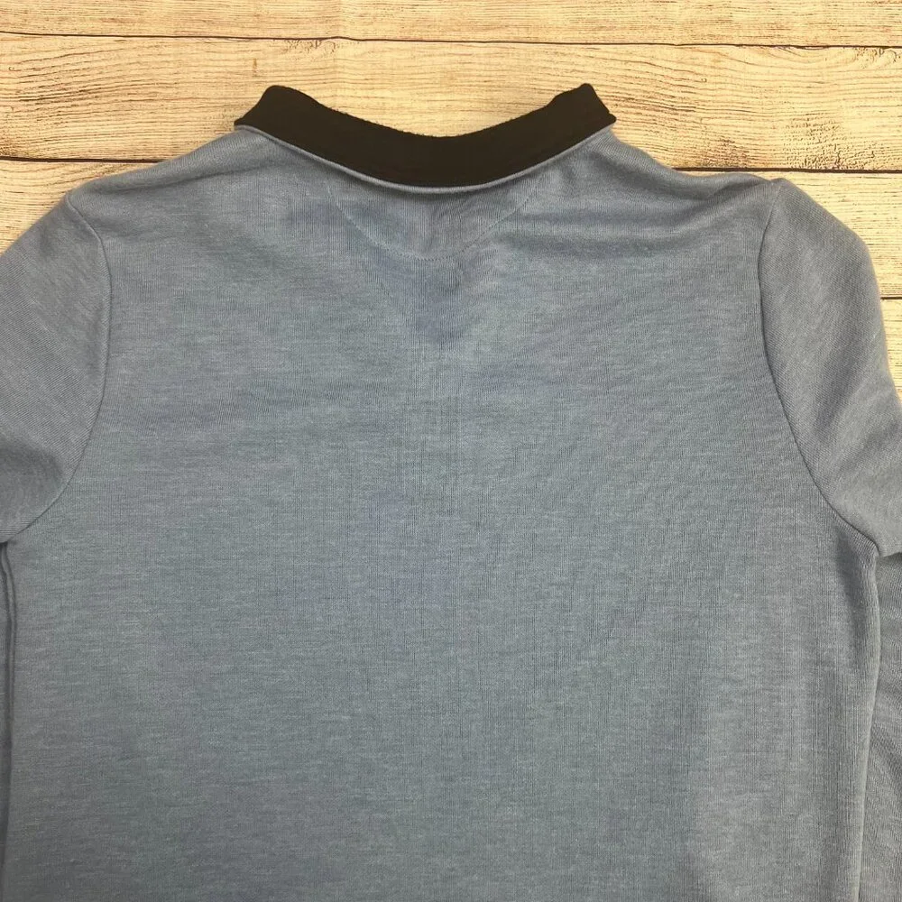 Banana Republic Blue Quarter Zip Pullover Sweater‎ Size Large Men's Casual